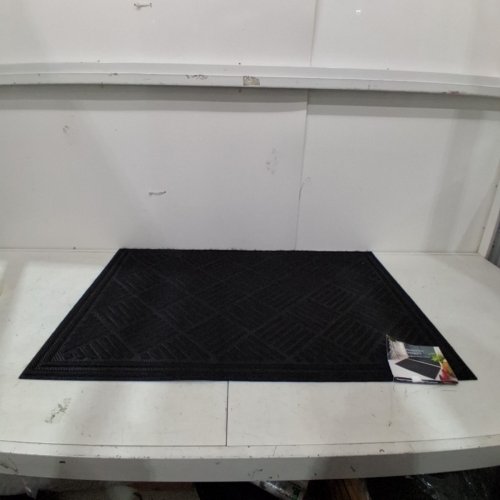 PARQUET IMPRESSIONS NON SLIP DOOR MAT - 24" X 36" - BLACK/GREY (MODEL: 1648955) image 3