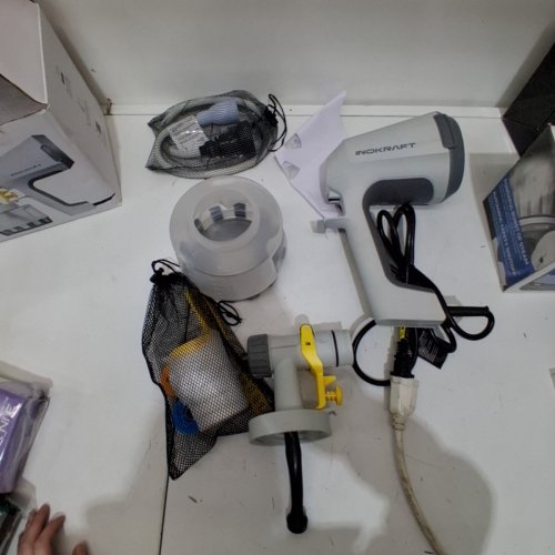 INOKRAFT HANDHELD PAINT SPRAYER - 120 V 60HZ 600W - WHITE / GRAY (MODEL: IK0101) image 5