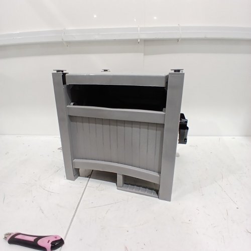 SUNCAST HOSE HIDEAWAY – DURABLE RESIN HOSE REEL IN DOVE GRAY WITH NO-ASSEMBLY DESIGN AND EASY CRANK HANDLE - 100FT - GREY (MODEL:PHH100DY) image 2