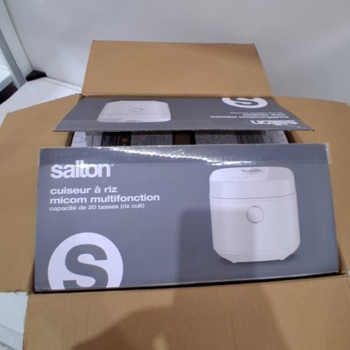 SALTON MULTIFUNCTION MICOM RICE COOKER - 20 CUPS - WHITE (MODEL: RC2129WH) image 7