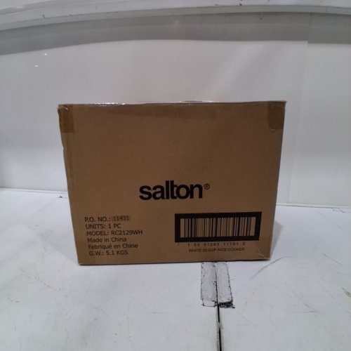 SALTON MULTIFUNCTION MICOM RICE COOKER - 20 CUPS - WHITE (MODEL: RC2129WH) image 8