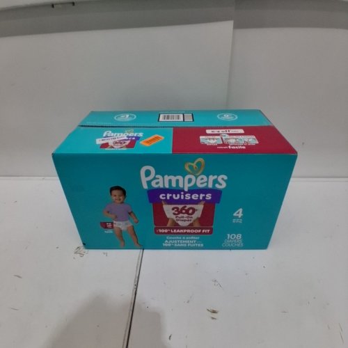 108PK PAMPERS CRUISERS 360 BABY DIAPERS - SIZE 4 image 2
