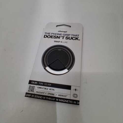 OHSNAP! SNAP 4 LUXE EXPANDING MAGSAFE PHONE GRIP AND STAND - PURE SILVER image 3
