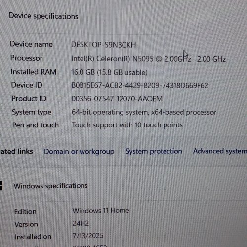 JUMPER 16" LAPTOP - INTEL CELERON N5095 2.0GHZ, 16GB RAM, 128GB+512GB HARD DRIVE, WINDOWS 11 - GREY - (MODEL: J1) image 7