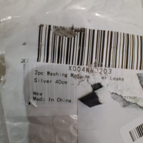 2PC WASHING MACHINE DOOR BOOT SPRING CLAMP ASSEMBLIES - 15.7" - SILVER image 2
