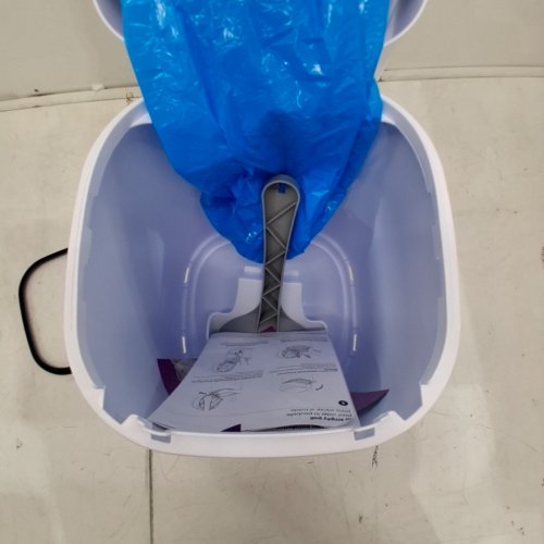 LITTER GENIE PAIL STYLE CAT LITTER WASTE DISPOSAL SYSTEM - WHITE/GREY (MODEL: 00666594210890) image 3