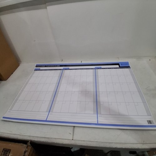 DAY-TIMER UNDATED FLEXIBLE ERASABLE 90/120-DAY WALL PLANNER - 24" X 36" - WHITE\BLUE image 2