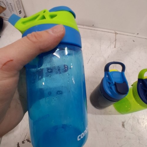 3PK CONTIGO KIDS AUTO SEAL SIP WATER BOTTLES - 14OZ - BLUE/GREEN (MODEL: 1338504) image 3