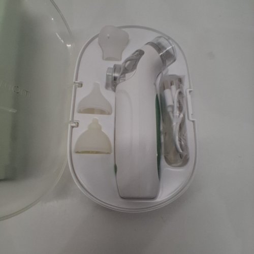 MOMCOZY 2-IN-1 ELECTRIC NASAL ASPIRATOR AND NOSE SUCKER - GREEN/WHITE (MODEL: BN007) image 2