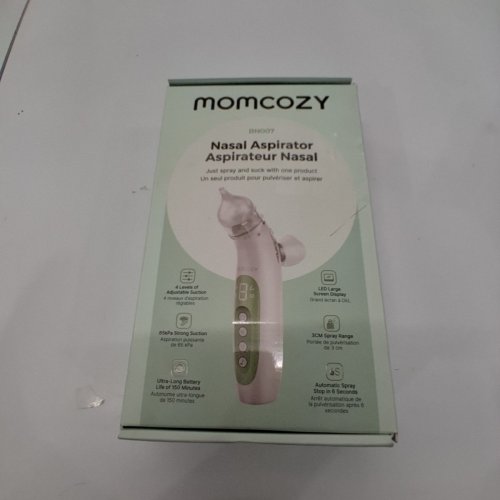 MOMCOZY 2-IN-1 ELECTRIC NASAL ASPIRATOR AND NOSE SUCKER - GREEN/WHITE (MODEL: BN007) image 5