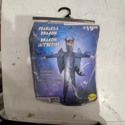 2PC BOYS PARTYHOLIC FEARLESS DRAGON COSTUME - OSFM - BLUE/BLACK (STYLE: 13199) image 2