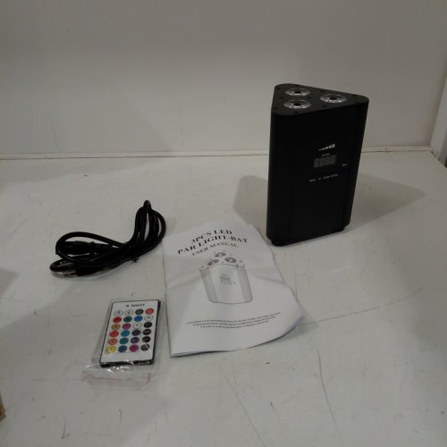 WIRELESS REMOTE CONTROL DMX CONTROL PAR LIGHT LED STAGE LIGHTS SET - 4400MAH- BLACK (MODEL: ZQ01449) image 3