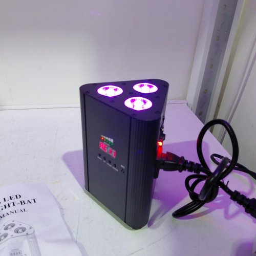 WIRELESS REMOTE CONTROL DMX CONTROL PAR LIGHT LED STAGE LIGHTS SET - 4400MAH- BLACK (MODEL: ZQ01449) image 6