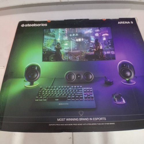 STEELSERIES ARENA 9 ILLUMINATED 5.1 GAMING SPEAKERS WITH 5.1 USB SURROUND SOUND, WIRELESS REAR SPEAKERS, 2-WAY SPEAKER DESIGN, SUBWOOFER, REACTIVE RGB LIGHTING (MODEL: 61547) image 3