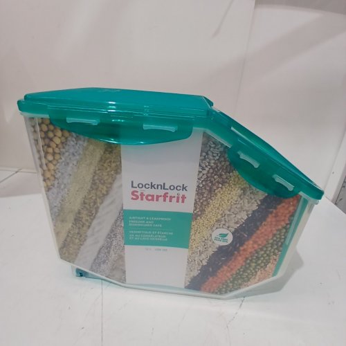 STARFRIT LOCK & LOCK PLASTIC FLIP TOP CONTAINER - 12L - CLEAR image 2