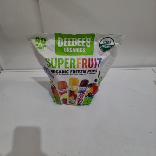 40PK DEEBEE'S ORGANIC SUPERFRUIT FREEZIE POPS VARIETY PACK - STRAWBERRY LEMON, MANGO ORANGE, BLUEBERRY POMEGRANITE - 40 ML EACH image 3