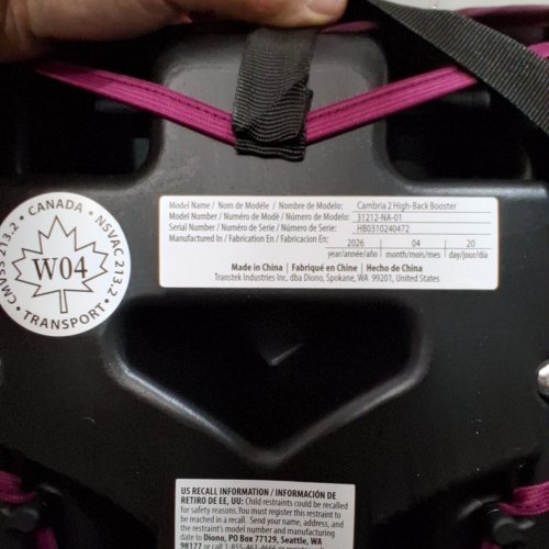 DIONO CAMBRIA 2 XL DUAL LATCH CONNECTORS 2-IN-1 BELT POSITIONING BOOSTER SEAT HIGH BACK & BACKLESS BOOSTER - PINK (MODEL:31212-NA-01) image 2