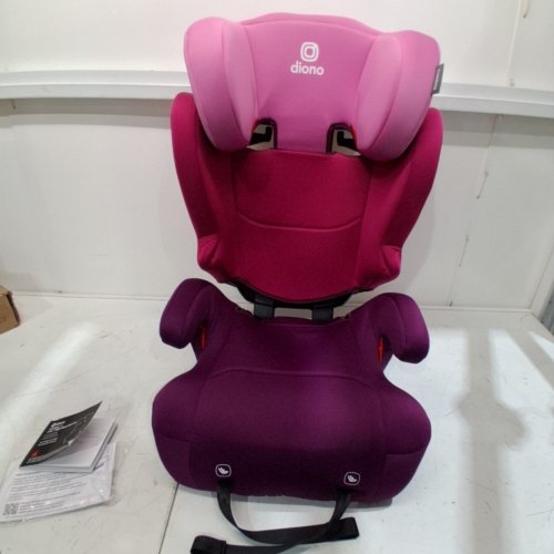 DIONO CAMBRIA 2 XL DUAL LATCH CONNECTORS 2-IN-1 BELT POSITIONING BOOSTER SEAT HIGH BACK & BACKLESS BOOSTER - PINK (MODEL:31212-NA-01) image 3