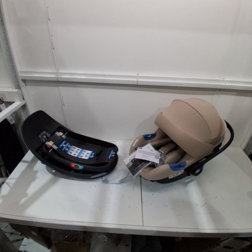 CYBEX GOLD ATON G SWIVEL CAR SEAT WITH BASE - 180° ROTATION - ALMOND BEIGE - (MODEL:524002647) image 4