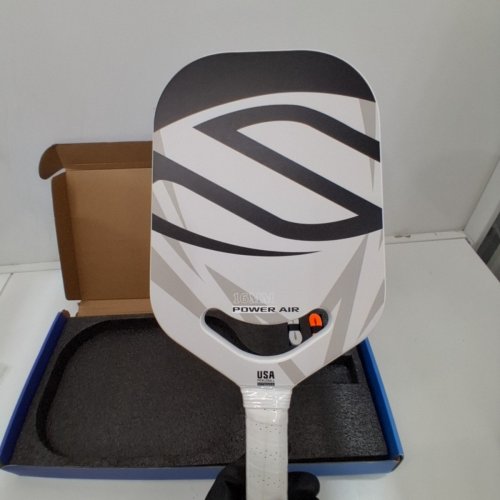SPORT SERIES POWER AIR carbon fiber PICKLEBALL PADDLE - 16MM - WHITE / BLACK image 3