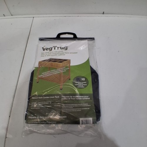 8PC VEGTRUG RAISED HERB GARDEN LINER PACK - BLACK image 2