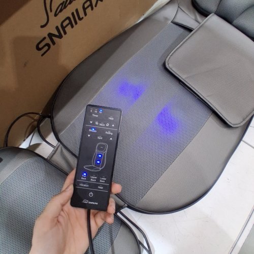 SNAILAX SHIATSU NECK & BACK MASSAGER MASSAGE CHAIR PAD WITH HEAT - SL-233 image 2