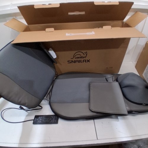 SNAILAX SHIATSU NECK & BACK MASSAGER MASSAGE CHAIR PAD WITH HEAT - SL-233 image 3