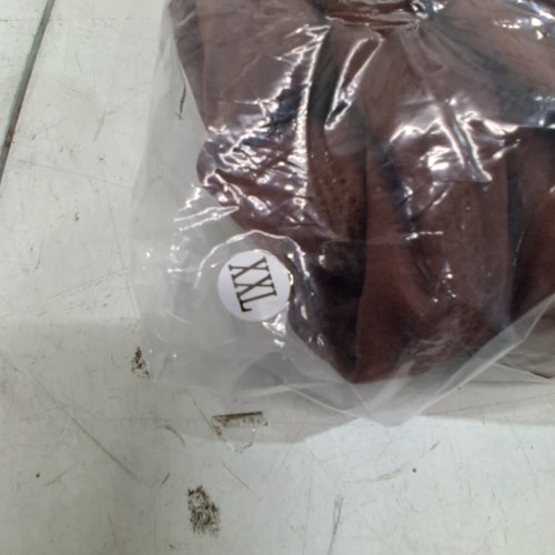 WOMENS HIGH WAIST CAPRI LEGGINGS- XXL - BROWN image 3