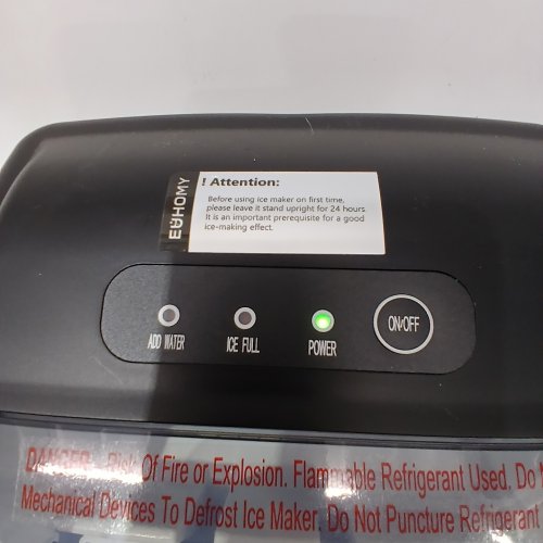 EUHOMY COUNTERTOP ICE MAKER - MAKES 26LBS/DAY - BLACK (MODEL: IM-06D) image 2