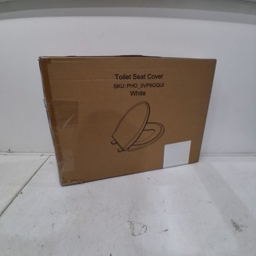 GARVEE ELONGATED TOILET SEAT WITH BUILT-IN TODDLER SEAT - 19" - ELONGATED - WHITE (MODEL: PHO_0VP6OQUI) image 5