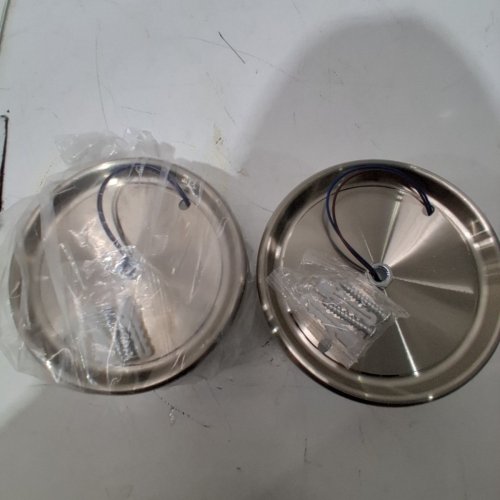 2PK RIBBED GLASS LED SCONCE INDOOR LIGHT FIXTURES - WARM LIGHT 3000K - 90V-260V image 4