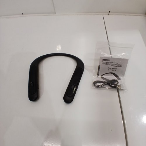 GARDWAY NECKBAND WEARABLE BLUETOOTH HEADPHONES - OSFM - BLACK - (MODEL: BBH-939) image 2