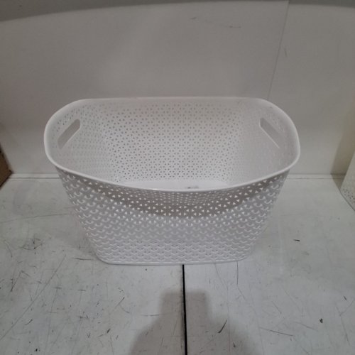 4PK X-WEAVE STORAGE BASKET - 17" X 13" X 11" - WHITE image 3