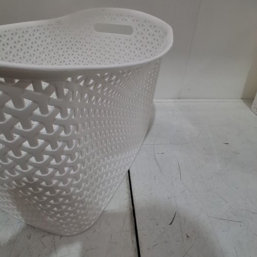 4PK X-WEAVE STORAGE BASKET - 17" X 13" X 11" - WHITE image 4