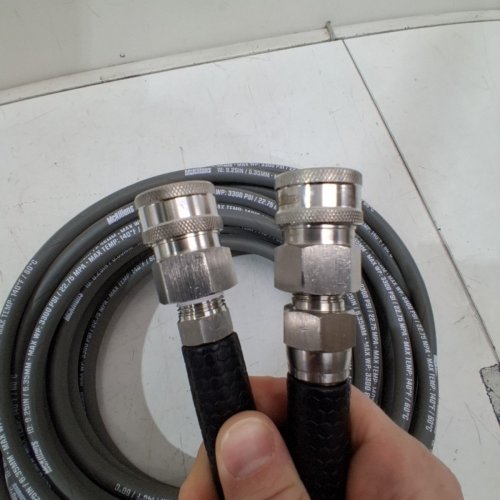 MCKILLANS HYDRAULIC HOSE - 50FT - 0.25" ID - 3300 PSI - 140°F/60°C MAX TEMP - GREY image 4