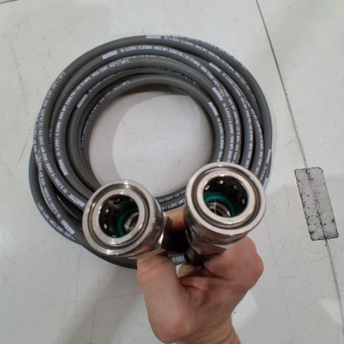 MCKILLANS HYDRAULIC HOSE - 50FT - 0.25" ID - 3300 PSI - 140°F/60°C MAX TEMP - GREY image 5