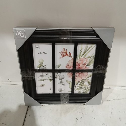 2PK AZ HOME FLORAL KIRA GRACE BRAE WALL MOUNTED PICTURE FRAME COLLAGE - 17" X 17" - BLACK (MODEL: PH41622-3) image 5