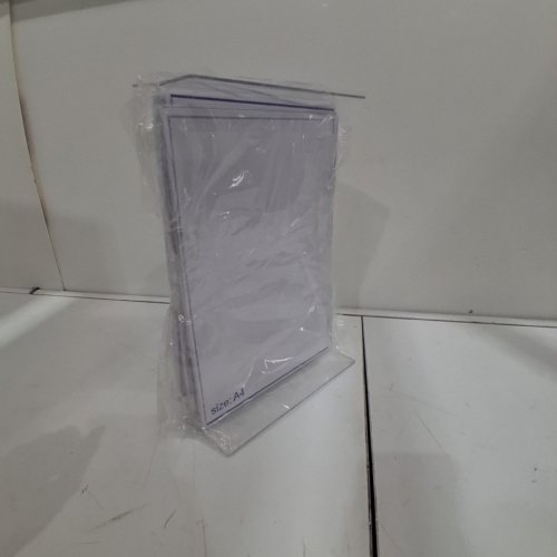 3PK ACRYLIC SIGN HOLDER STAND - A4 (8.5" X 11") - CLEAR image 3