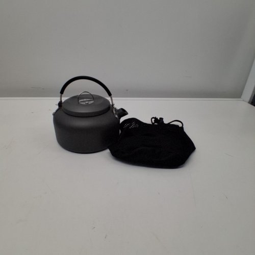 CAMPING KETTLE WITH STORAGE BAG - 0.8L - BLACK image 2