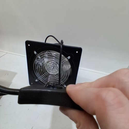 EXHAUST FAN - 80W, 500CFM THROUGH-WALL INSTALLATION VENTILATION FAN, 110V - STAINLESS STEEL - (MODEL: FD-200-2) image 2