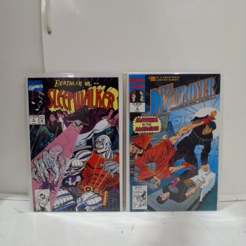 4 ASSTD MARVEL, AND DC COMIC BOOKS - SLEEPWALKER #8, THE DESTROYER #2, SUPER SOLIDER #1, ROBIN II #1 - VARIOUS AUTHORS image 4