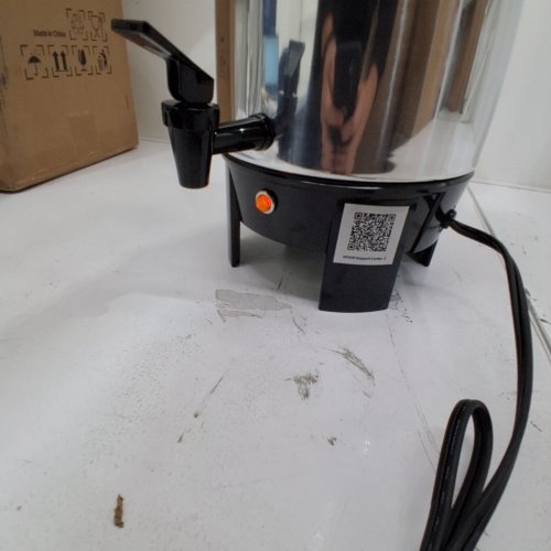 VEVOR COMMERCIAL COFFEE URN DISPENSER/ELECTRIC BOILER FOR FAST BREWING - 40 CUPS - 120V - STAINLESS STEEL/BLACK (MODEL: FCMLA042) image 2