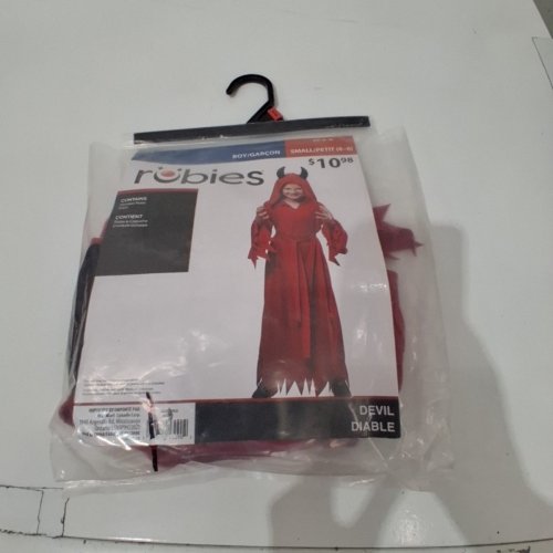 2PC RUBIES KIDS DEVIL COSTUME - SMALL (4-6) - RED (STYLE: DEVIL) image 3
