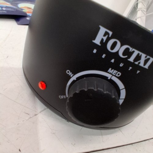 FOCTXI WAXING KIT WITH WAX MELT WARMER & SILICONE POT - BLACK/BLUE (MODEL: YLD-50) image 2