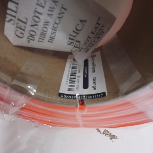 UNVEIL FORM 3D PRINTER PLA FILAMENT REFILL - 1.75MM - 1KG - ORANGE image 3