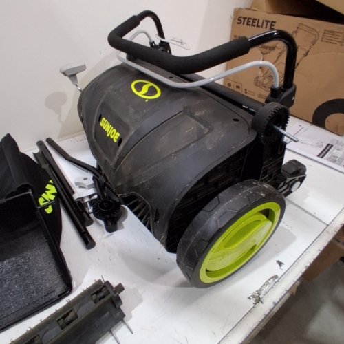 SUNJOE CORDED ELECTRIC YARD DETHATCHER & SCARIFIER - 15" PATH/13.2GAL BAG/13AMP - BLACK (MODEL: AJ805E) image 4