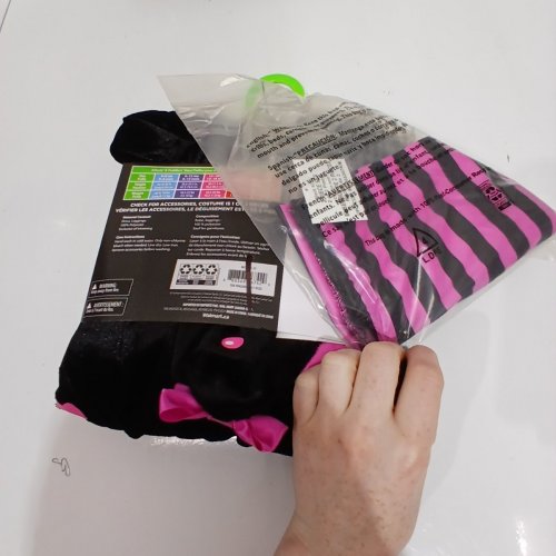 2PC GIRL'S WAY TO CELEBRATEHALLOWEEN BLACK KITTY COSTUME SET - 2T - BLACK / PINK image 3