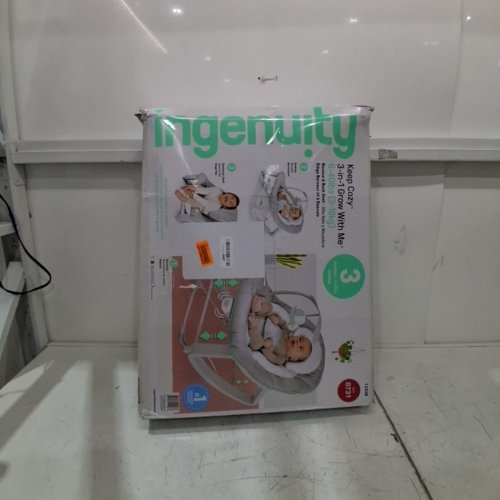 INGENUITY KEEP COZY 3-IN-1 GROW WITH ME VIBRATING BABY BOUNCER SEAT & ROCKER - 6-40LBS - BLUE/GREY image 5