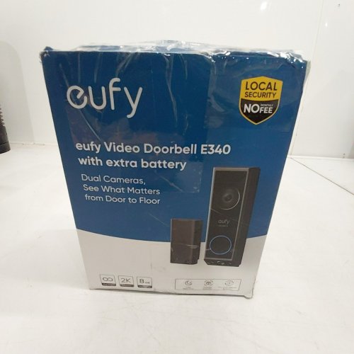 EUFY VIDEO DOORBELL WITH EXTRA BATTERY 2 K - BLACK (MODEL: E340) image 4