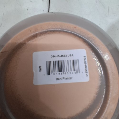 CERAMIC INDOOR PLANT POT- 5" - TAUPE image 3